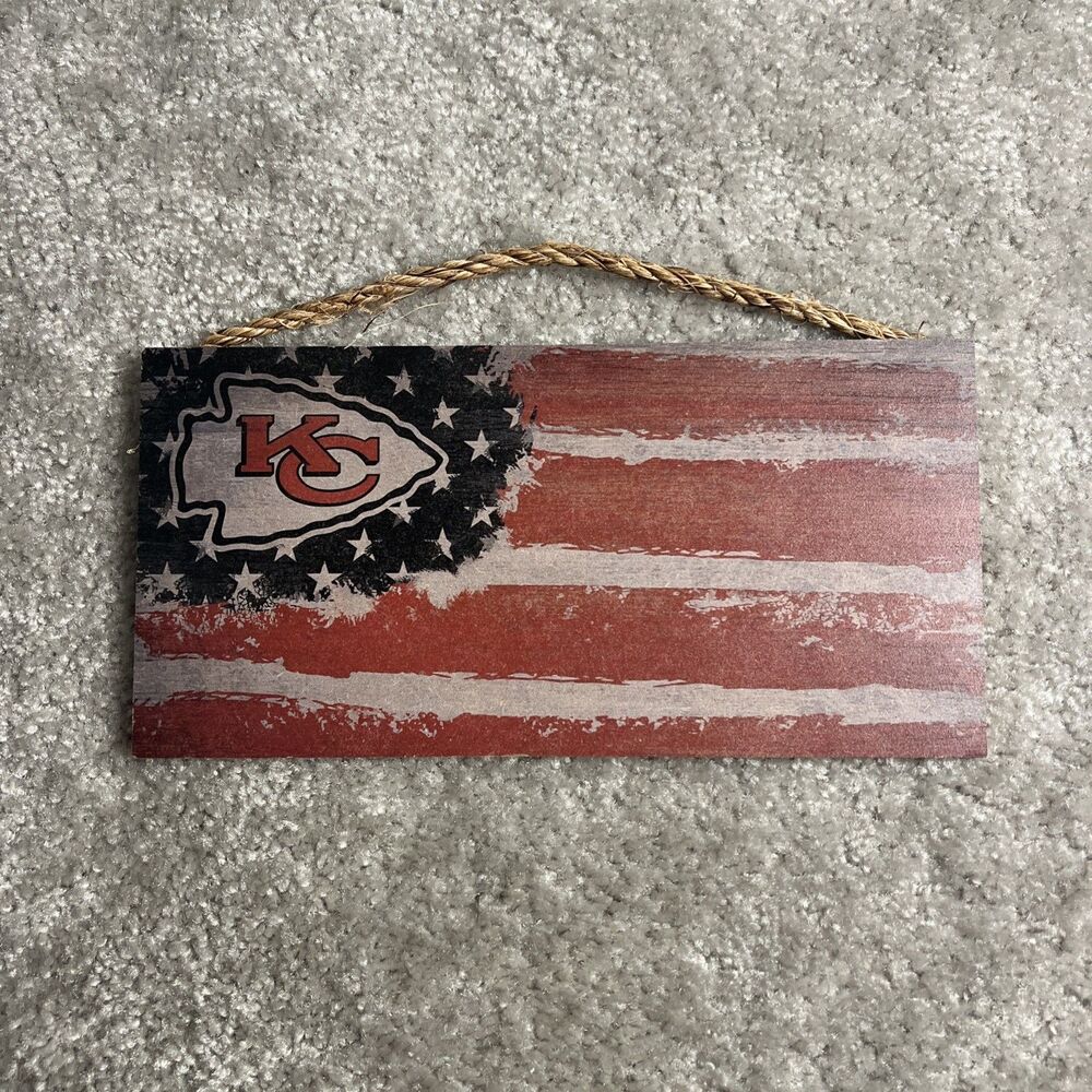 Kansas City Chiefs 12"x6" Wood Sign - NFL
